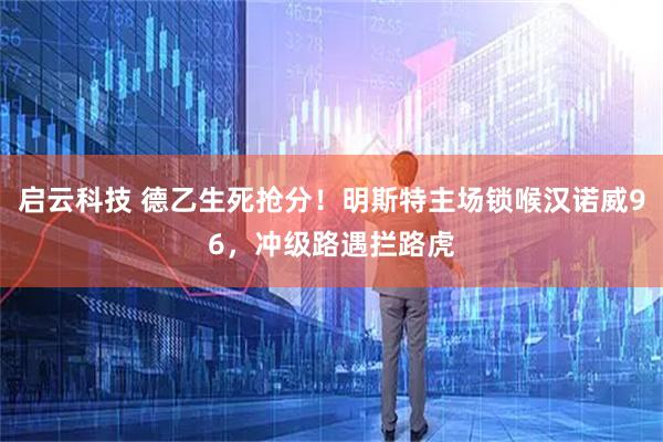 启云科技 德乙生死抢分！明斯特主场锁喉汉诺威96，冲级路遇拦路虎